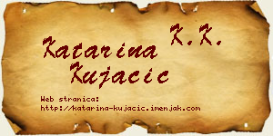 Katarina Kujačić vizit kartica